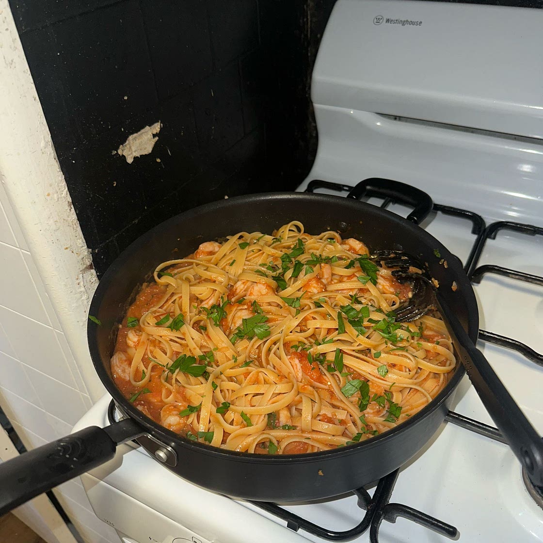 Tomato Prawn Pasta