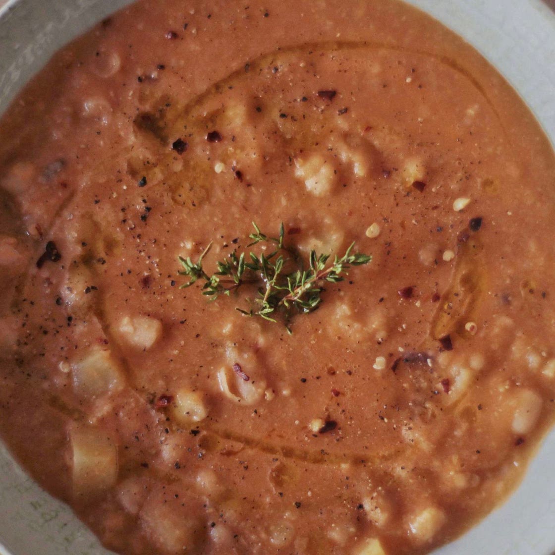 zuppa di ceci e cannellini