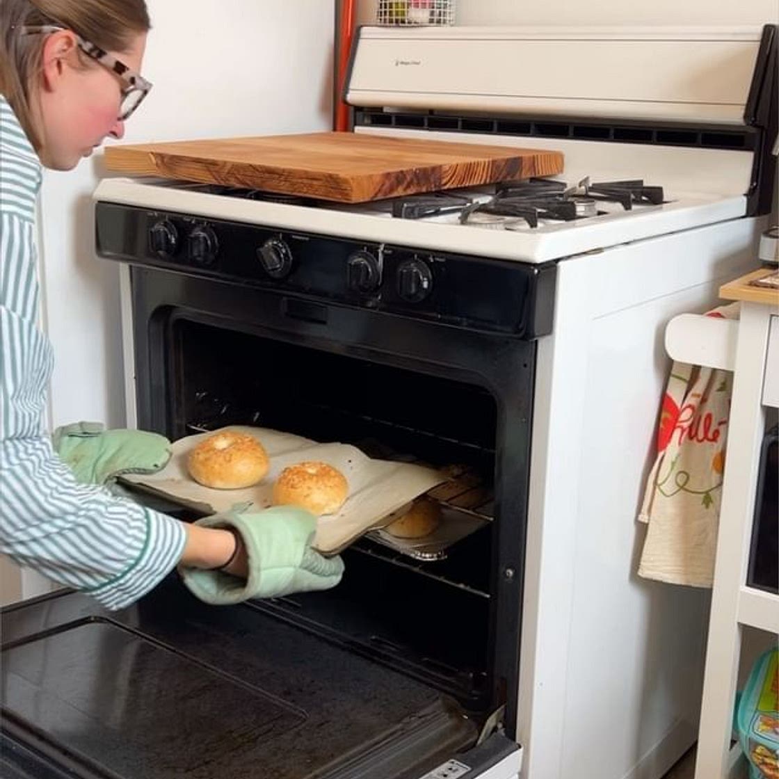 Sourdough bagels 