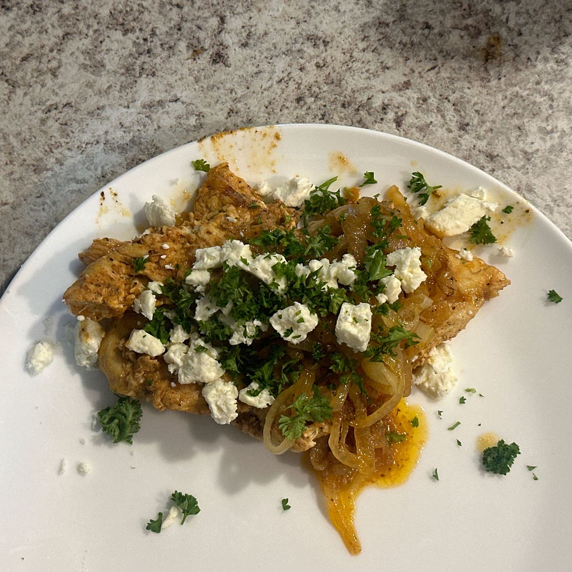Greek Chicken with Lemon and Feta