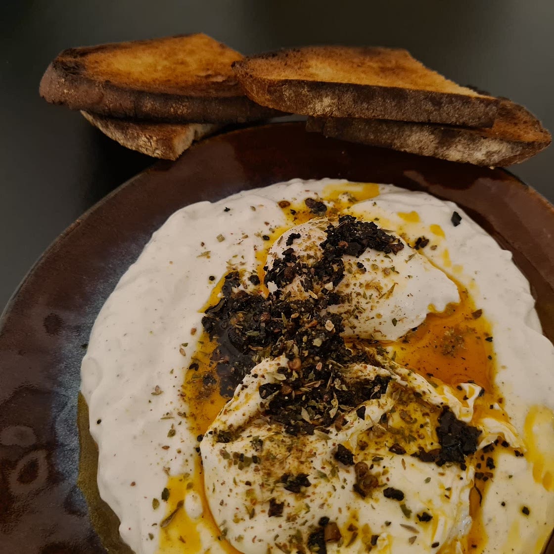 Cilbir: Turkish Eggs in Garlicky Yogurt Sauce