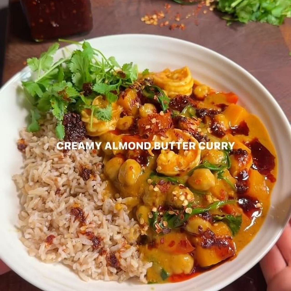 Creamy almond butter curry