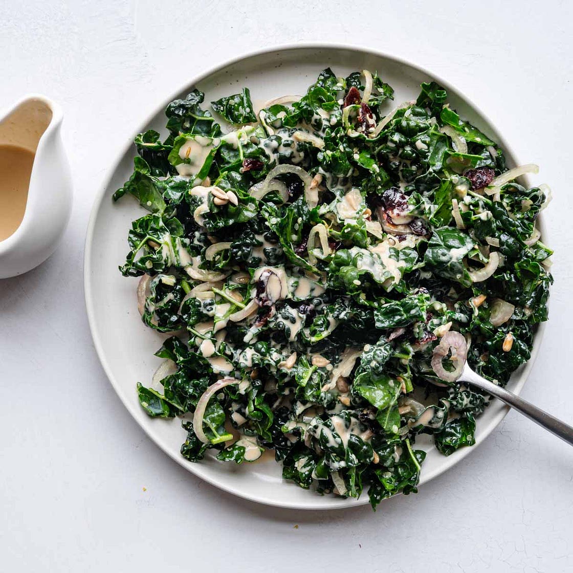 Kale Salad with Tahini Dressing