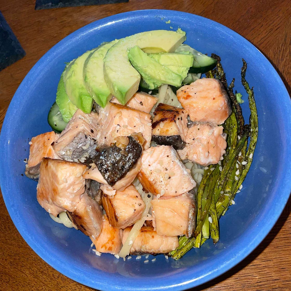 Salmon Noodle Bowls