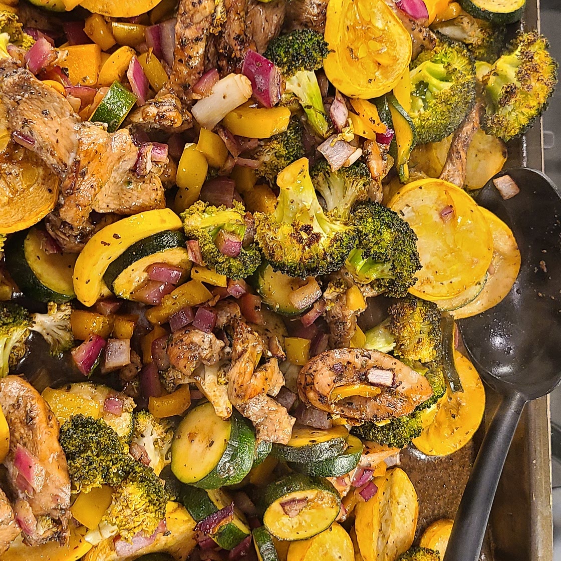 Sheet pan Balsamic Chicken