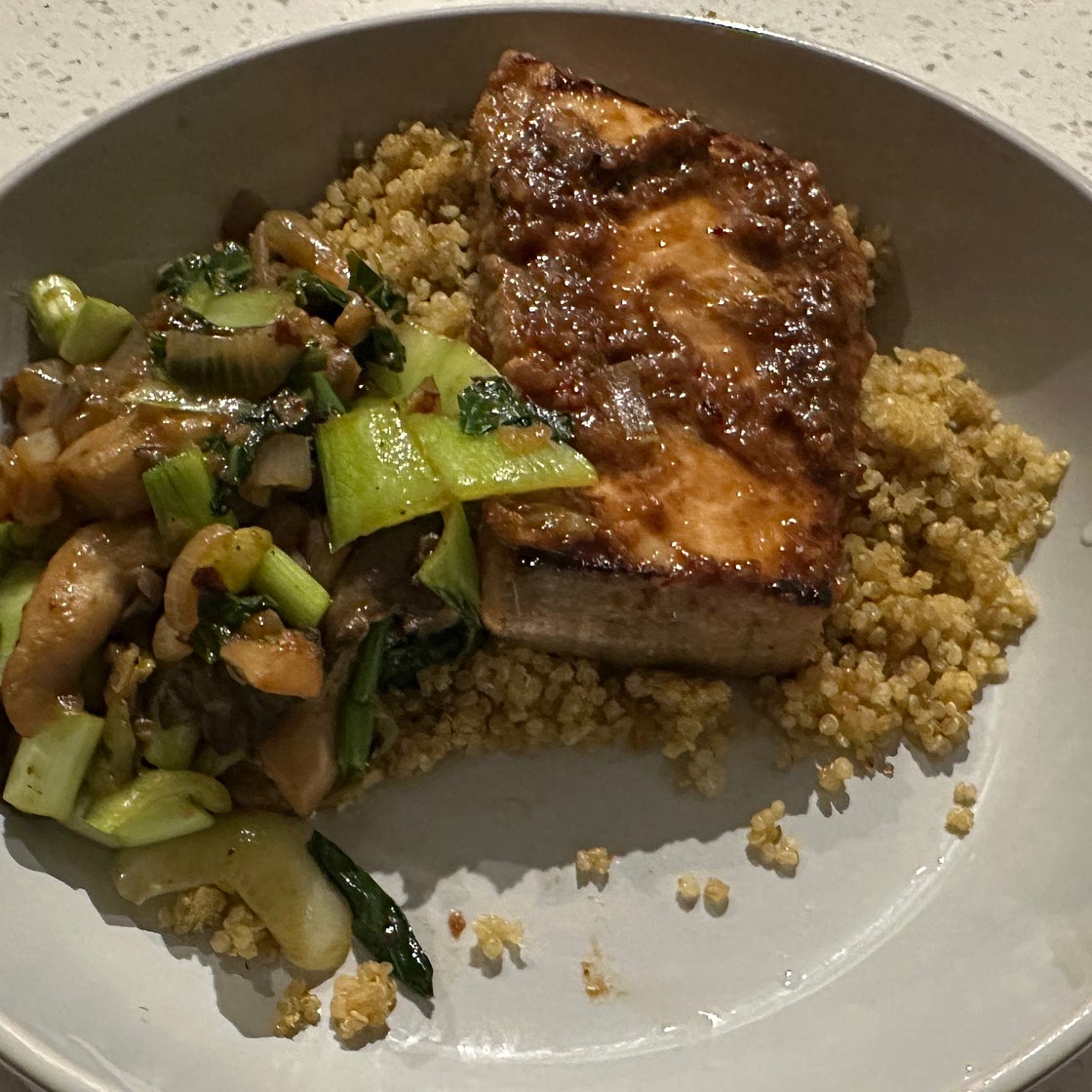 Simple and Savory Miso Ginger Swordfish Steak Bowl
