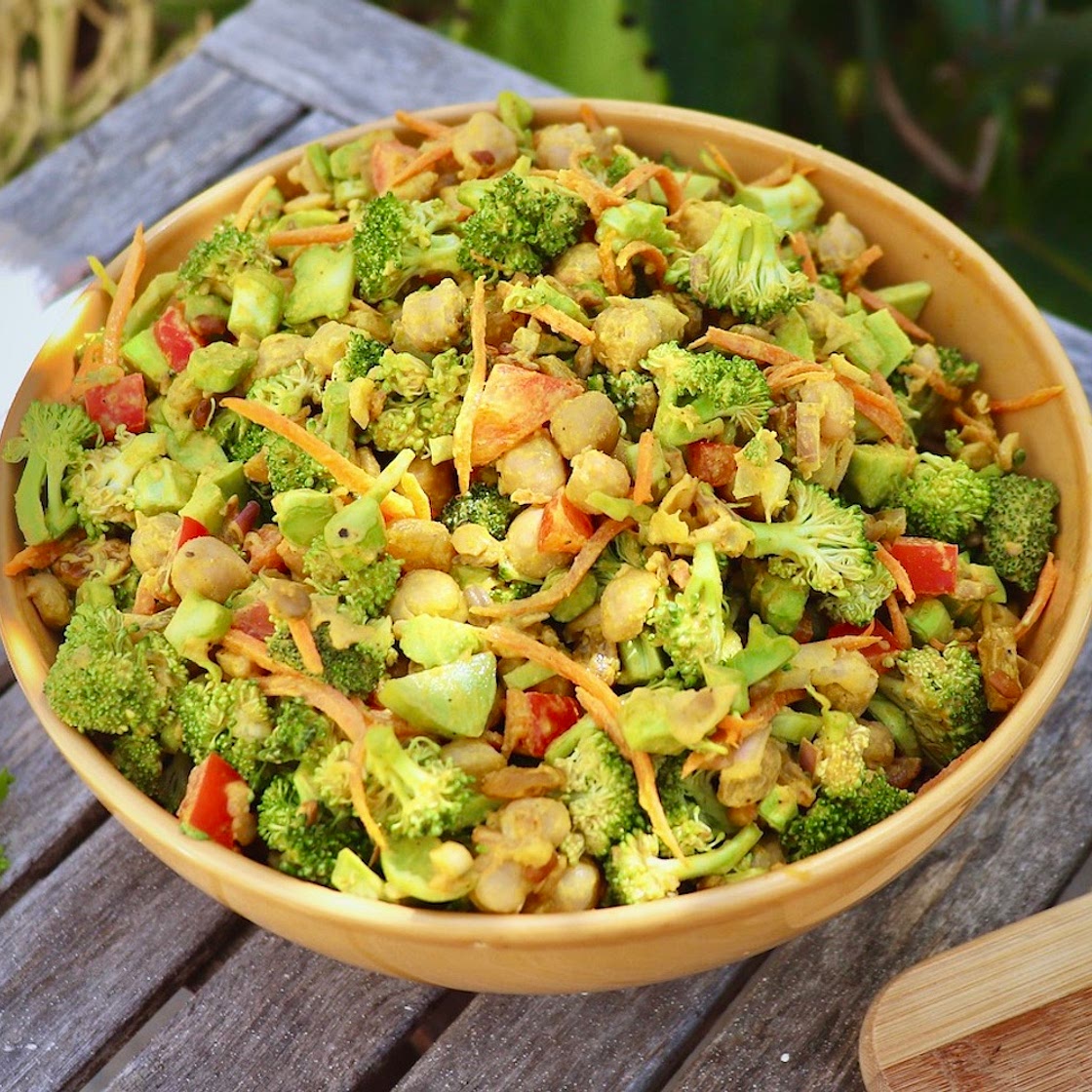 Curried Broccoli & Chickpea Salad