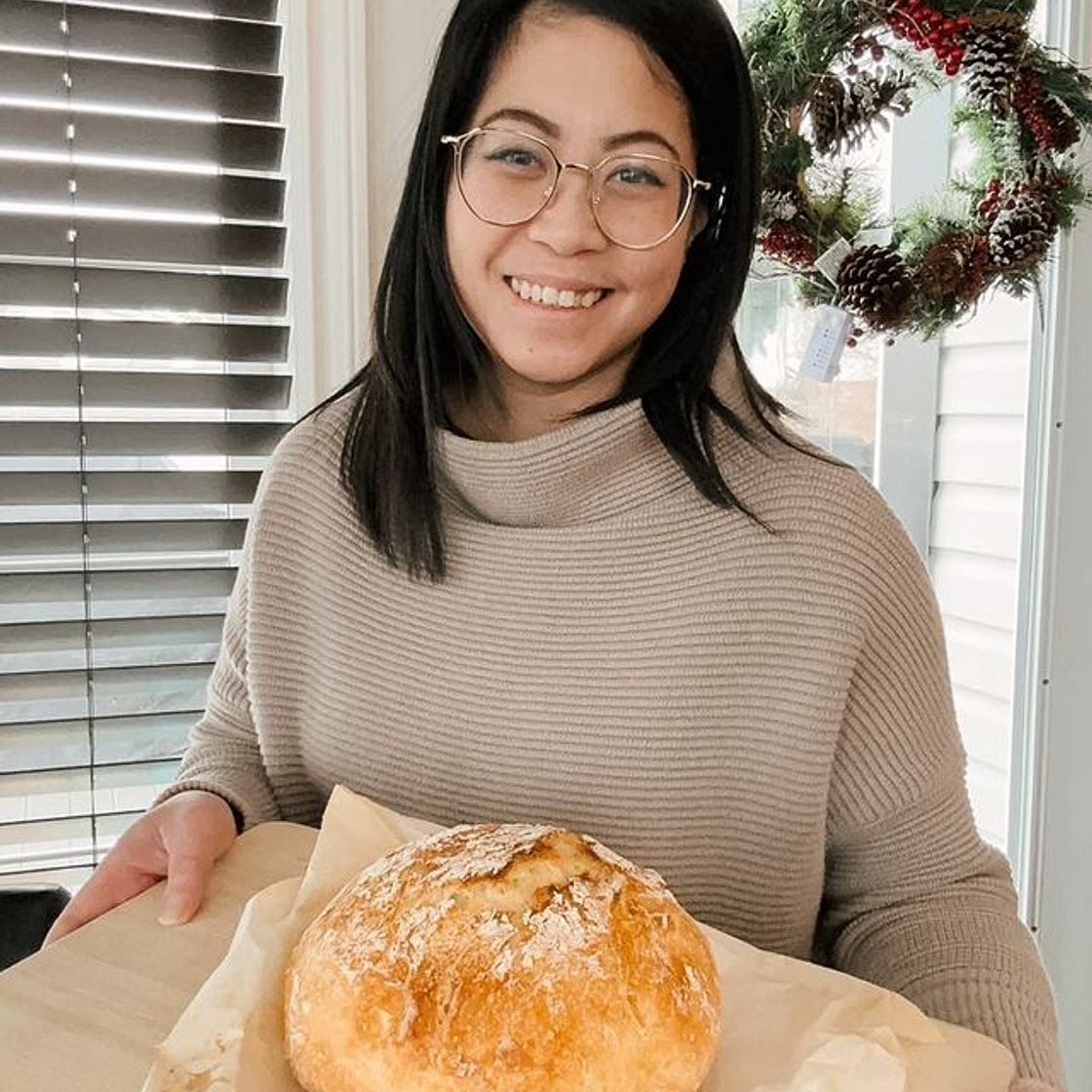 ✨No Knead Overnight Peasant Loaf✨