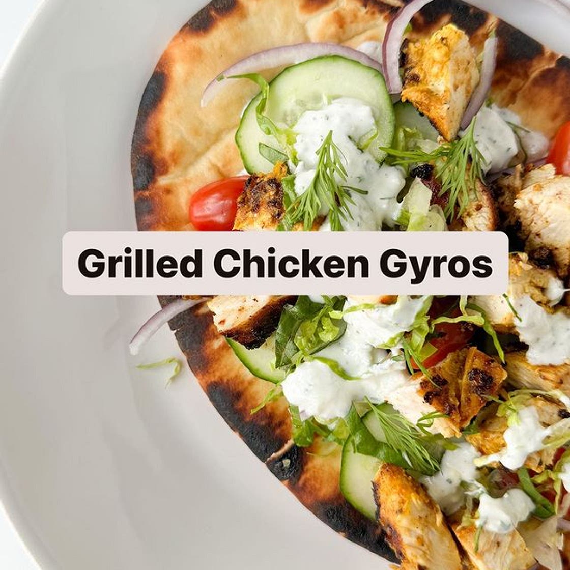 Grilled Chicken Gyros ⬇️