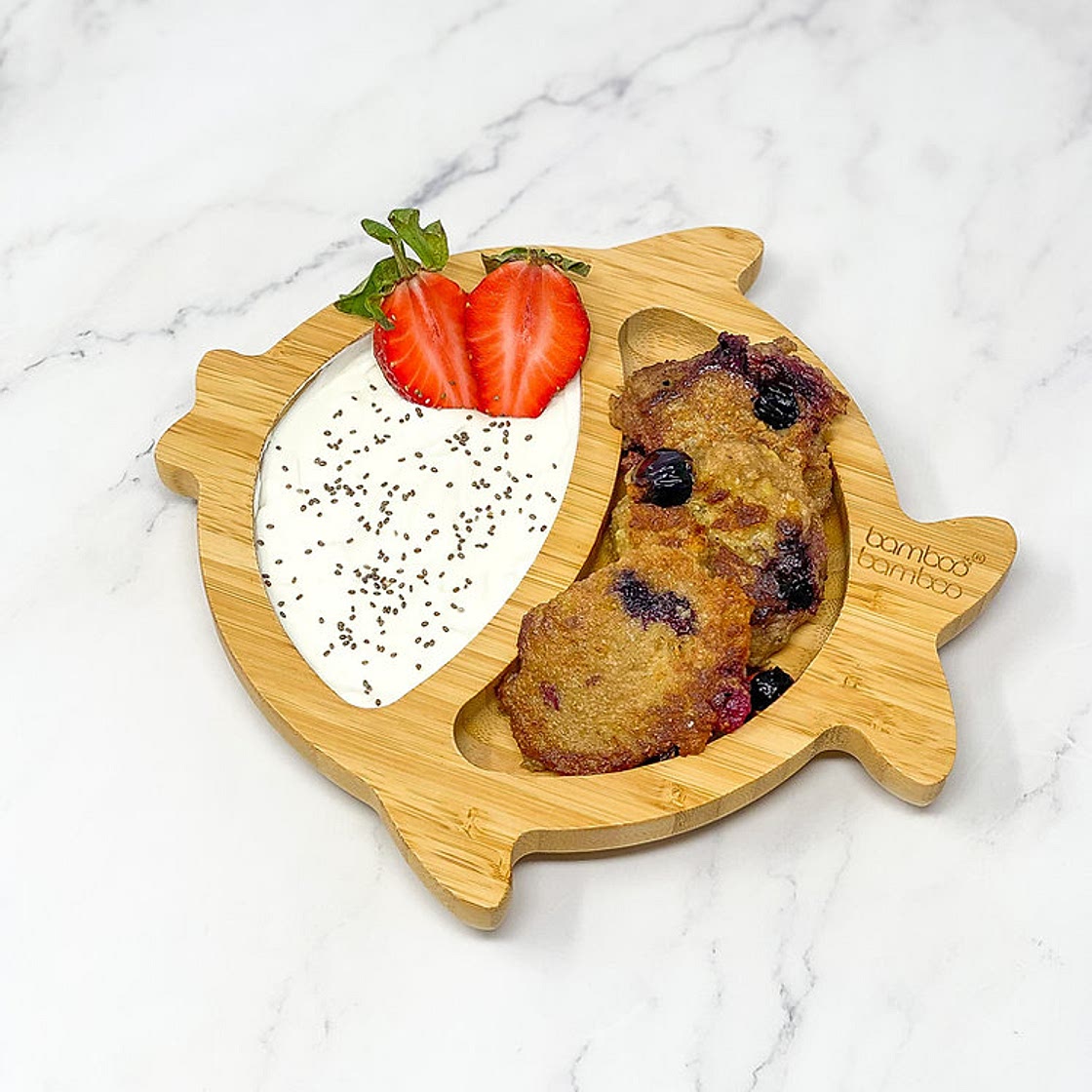 BANANA BLUEBERRY FRITTERS 🍌