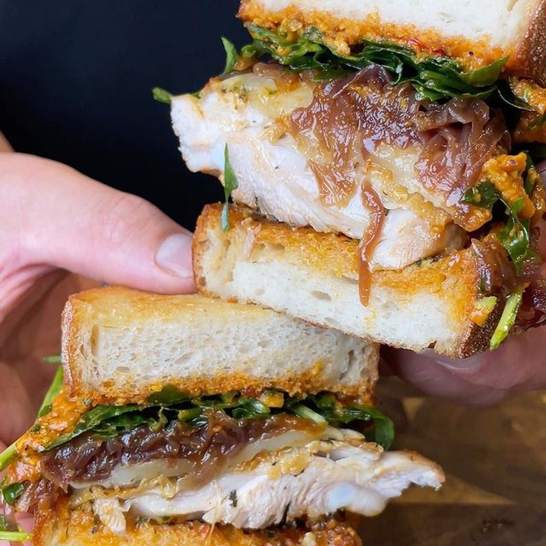 Chicken & Red Pepper Pesto Sandwich