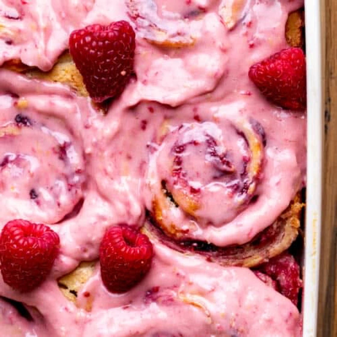 Lemon Raspberry Rolls