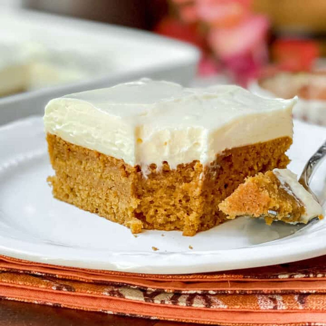 Pumpkin Bars with Cream Cheese Frosting