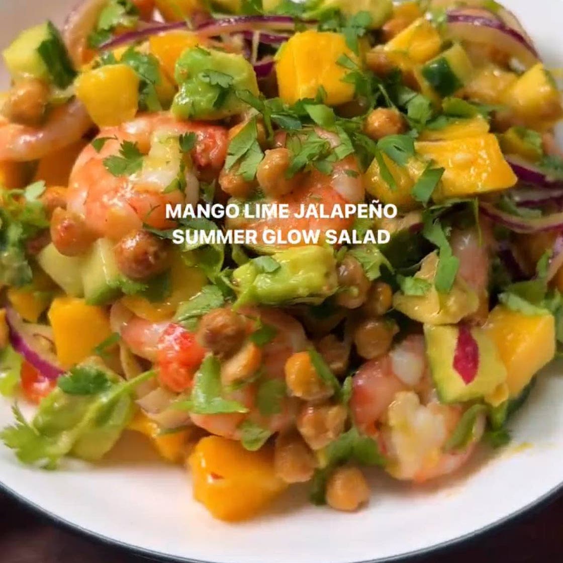 Mango, jalapeño & lime summer glow salad