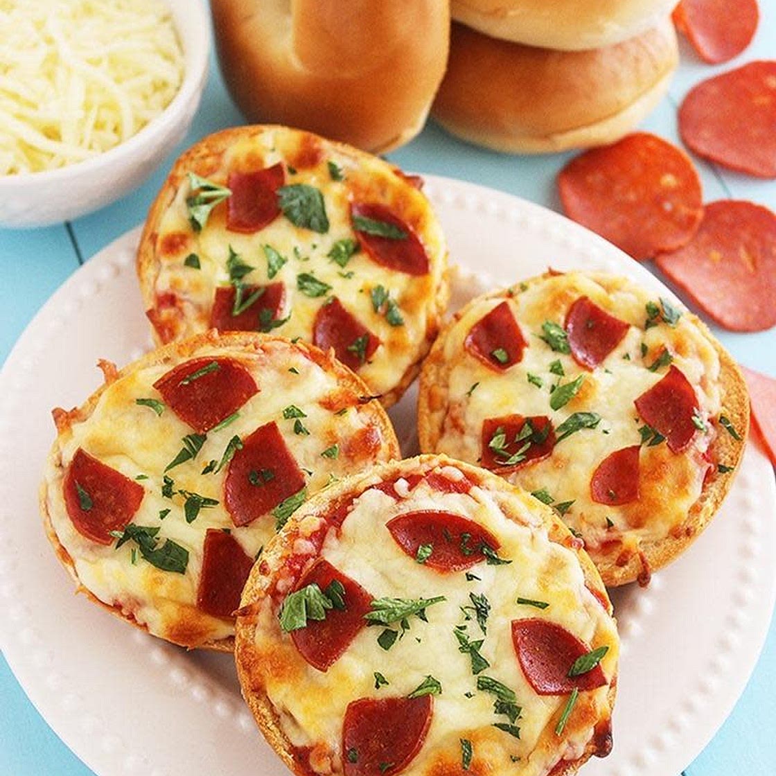 Mini "Pizza Bagels"