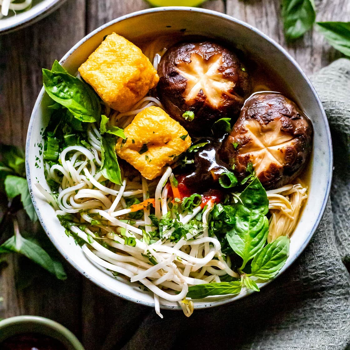 Vegan Pho with Scratch-Made Broth (Pho Chay)