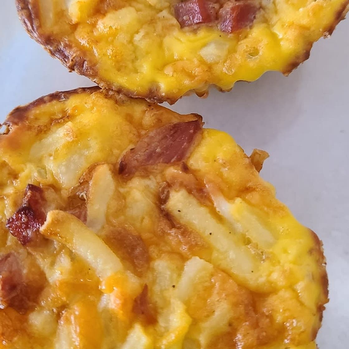 Hash Brown Ham and Cheese Egg Cups