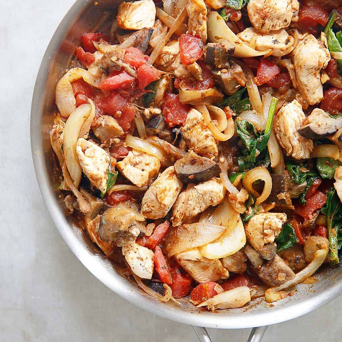 One-Pot Lemon Herb Chicken and Eggplant