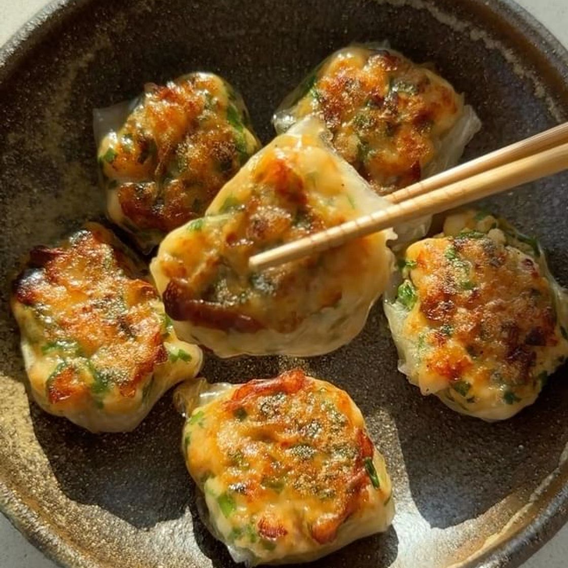 Crispy Prawn and Chive Dumplings