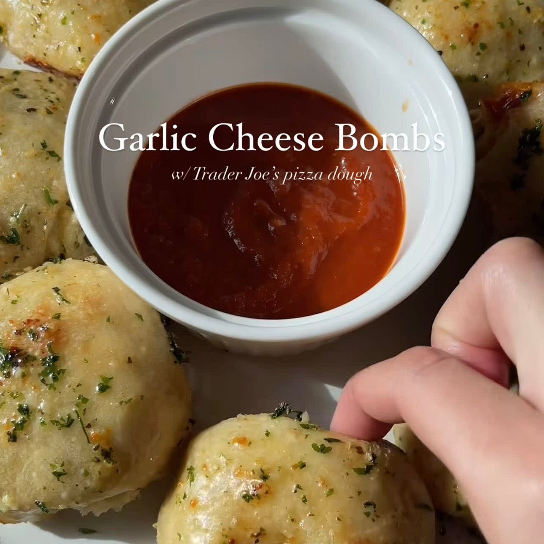 Garlic Cheese Bombs