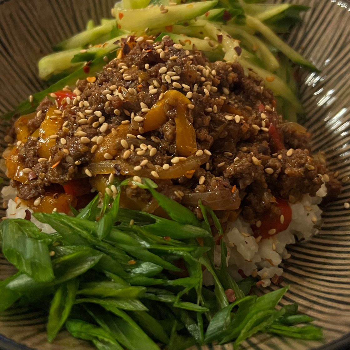 20 Minute Korean Gochujang Beef Bowls