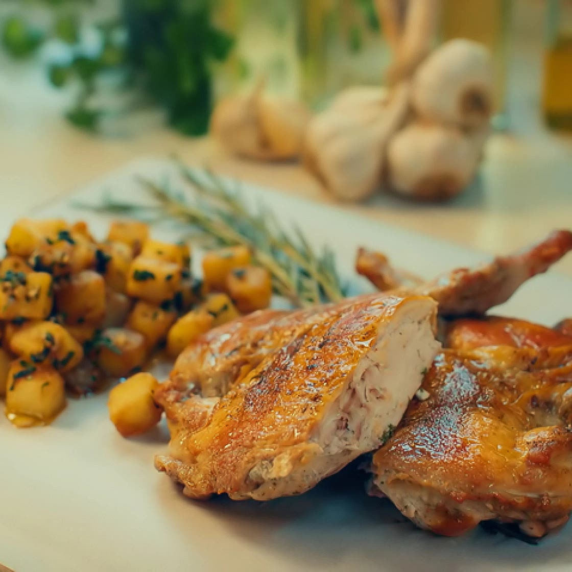 Michel Roux's Roast Spatchcock Chicken in a Pan