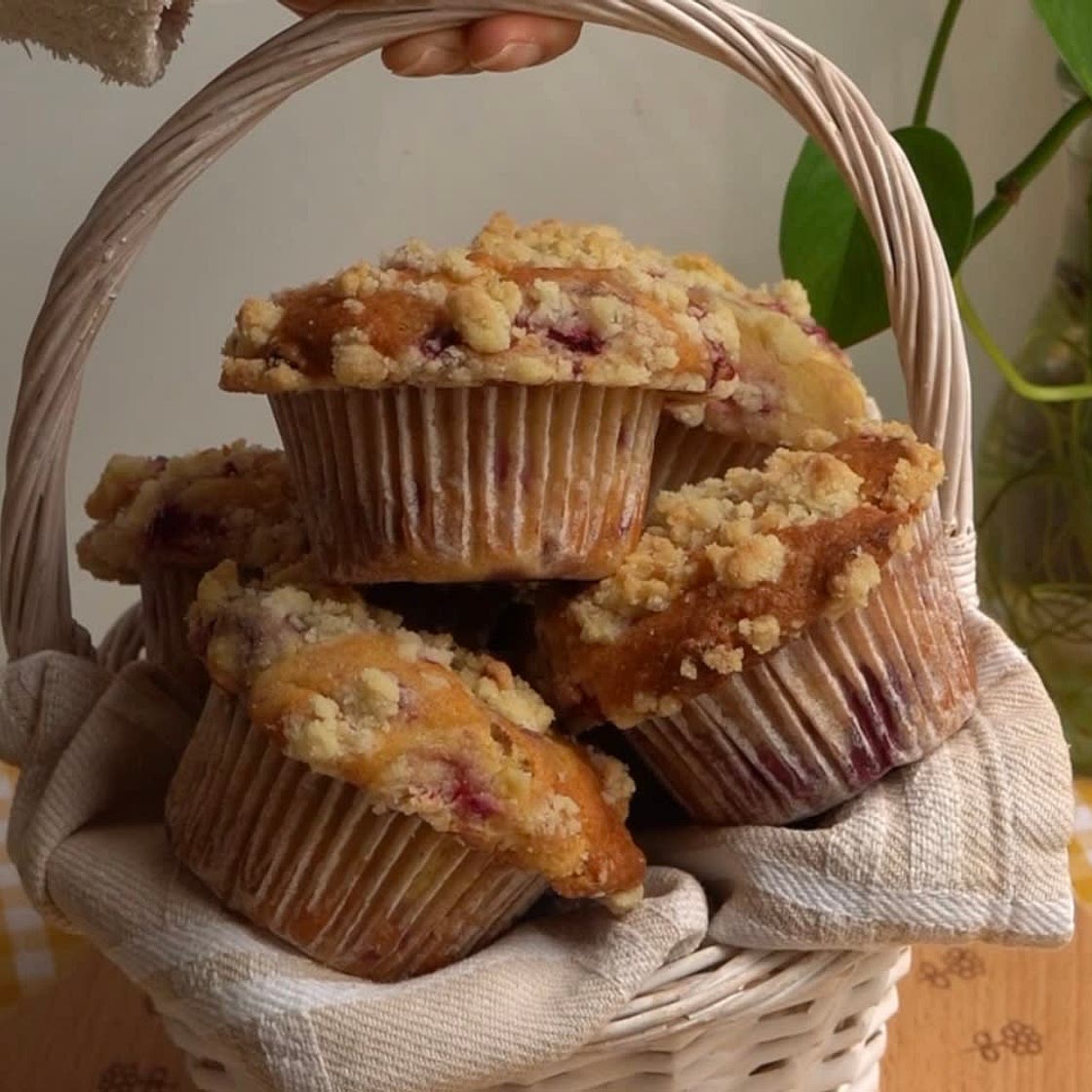 Raspberry and White Chocolate Muffins