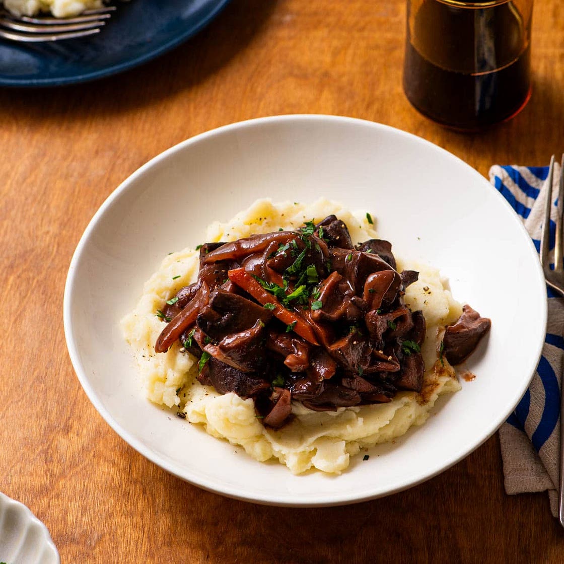 Mushroom Bourguignon