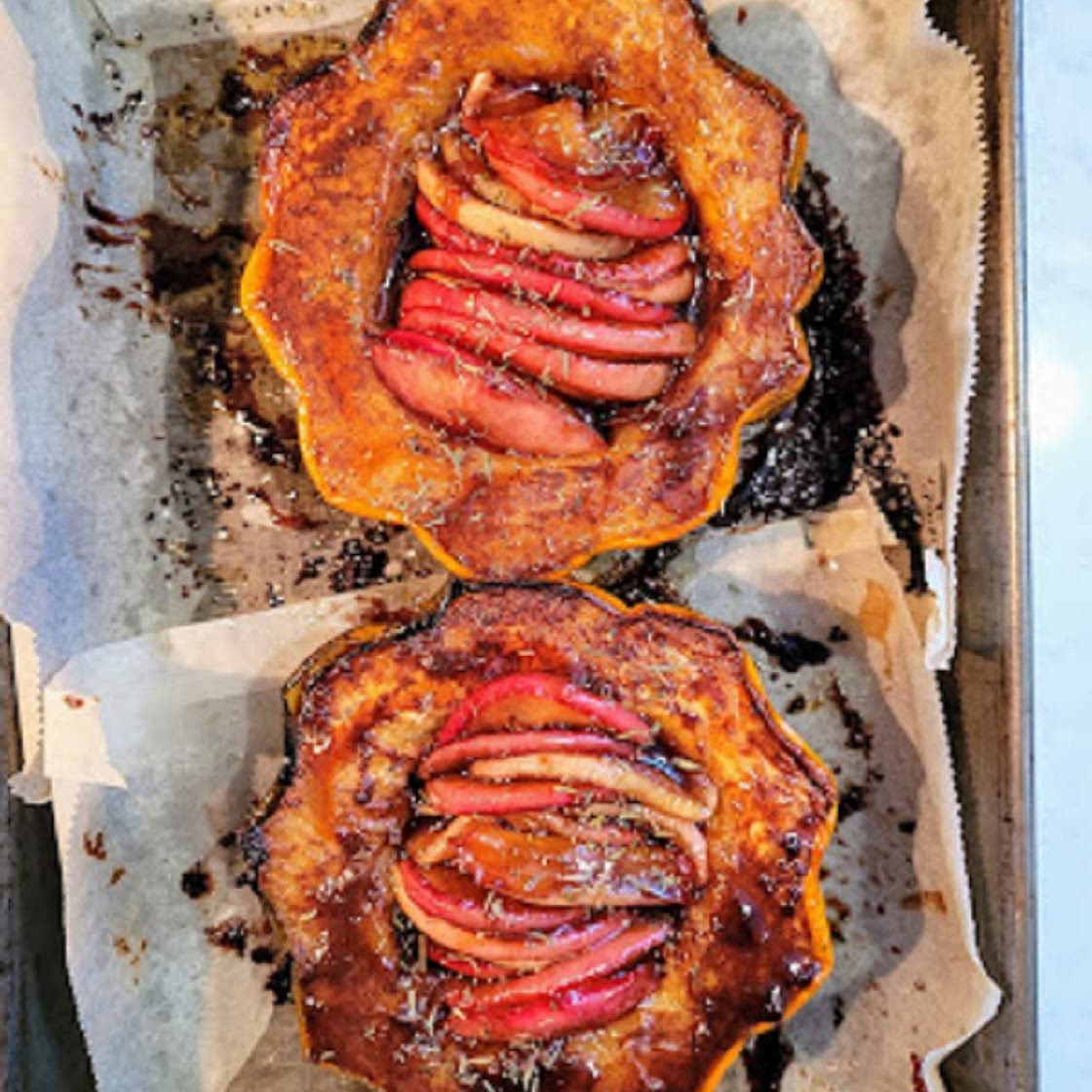 Apple Stuffed Acorn Squash