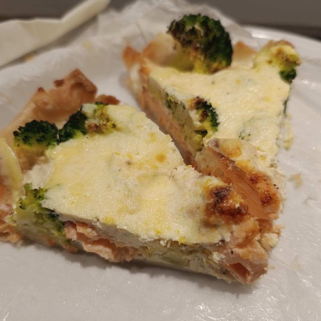 Quiche zalm broccoli