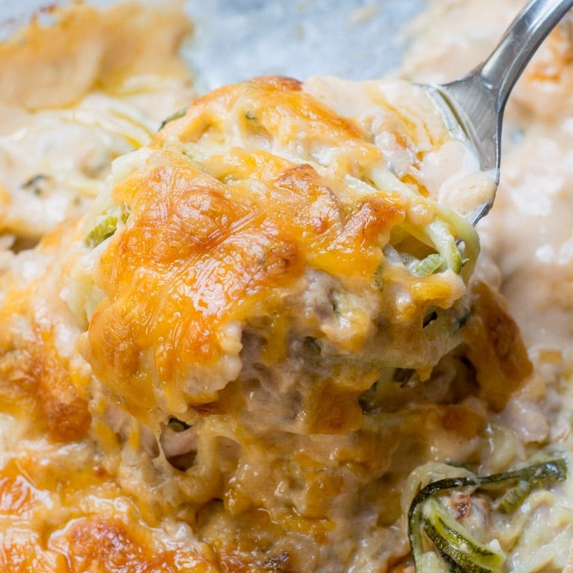 Keto Tuna Zoodle Casserole