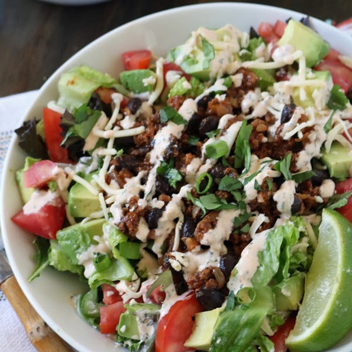 Turkey and Black Bean Taco Salad
