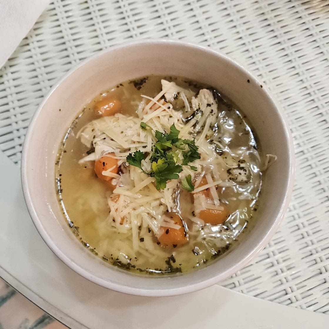 Lemon Chicken Orzo Soup
