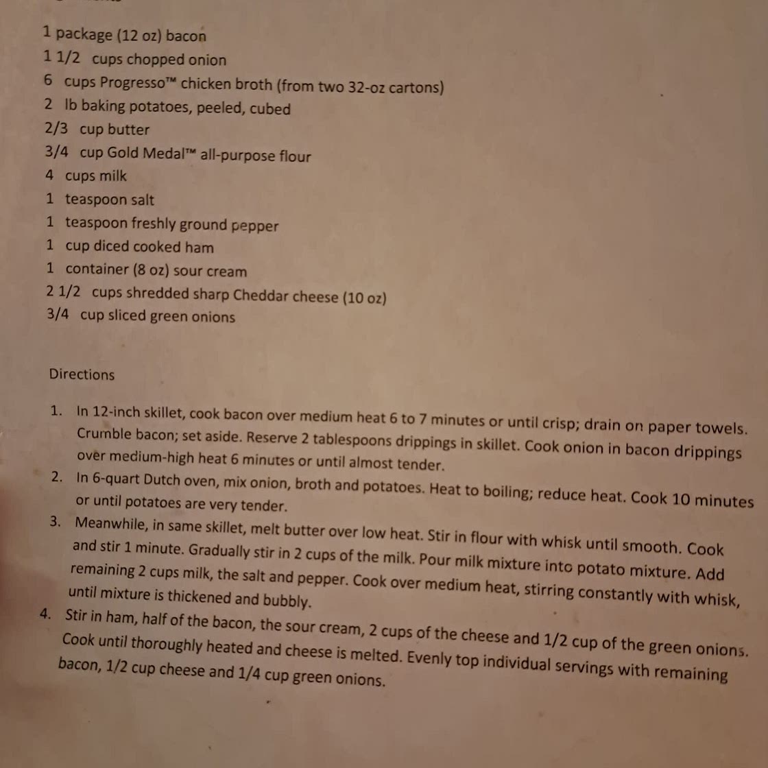 Mom's Loaded Baked Potato Soup