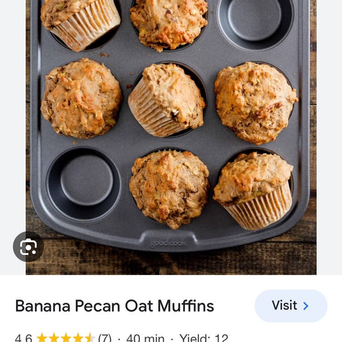 Banana oat muffin (110)