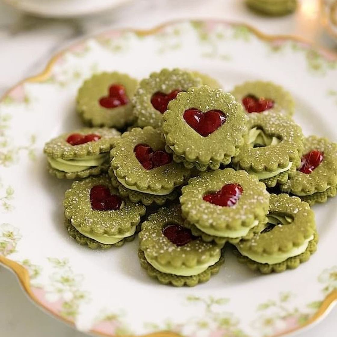 Matcha Cookie Sandwich 