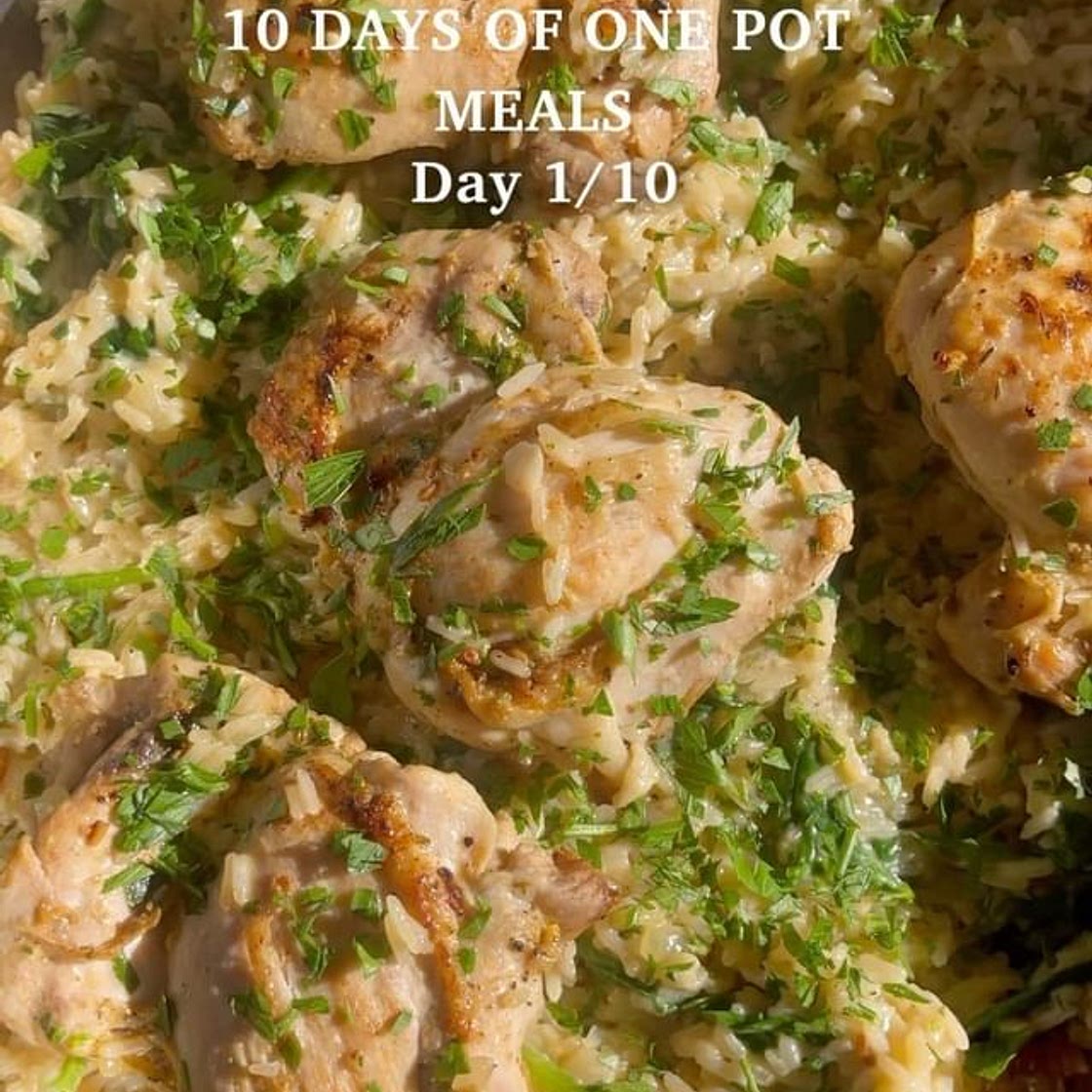 One-pan creamy chicken and rice