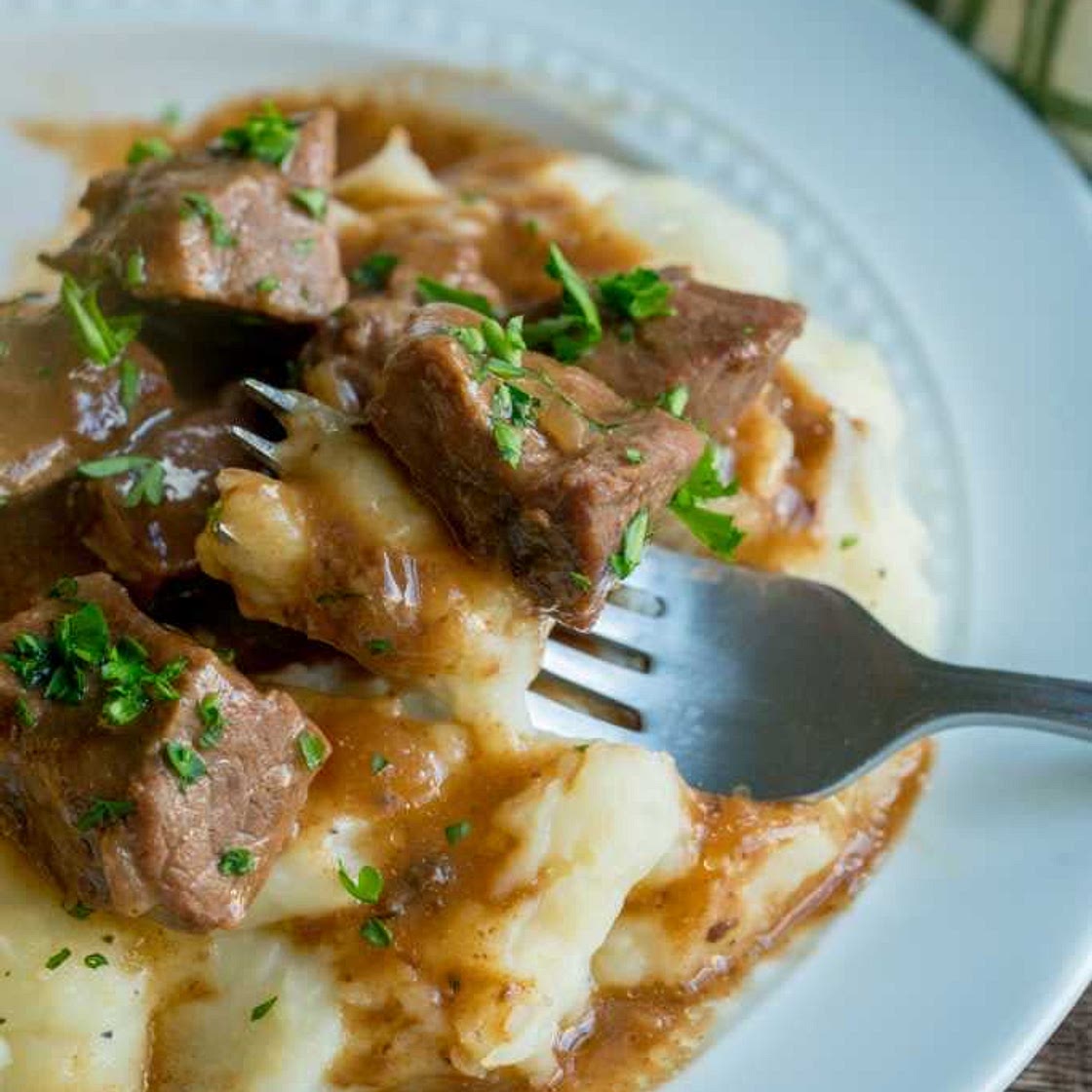 No Peek Beef Tips