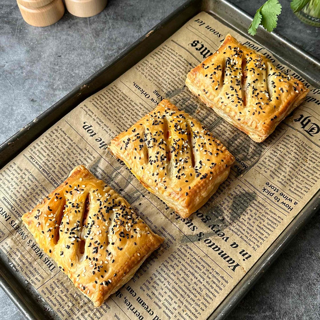 Tandoori Chicken Puff Patties