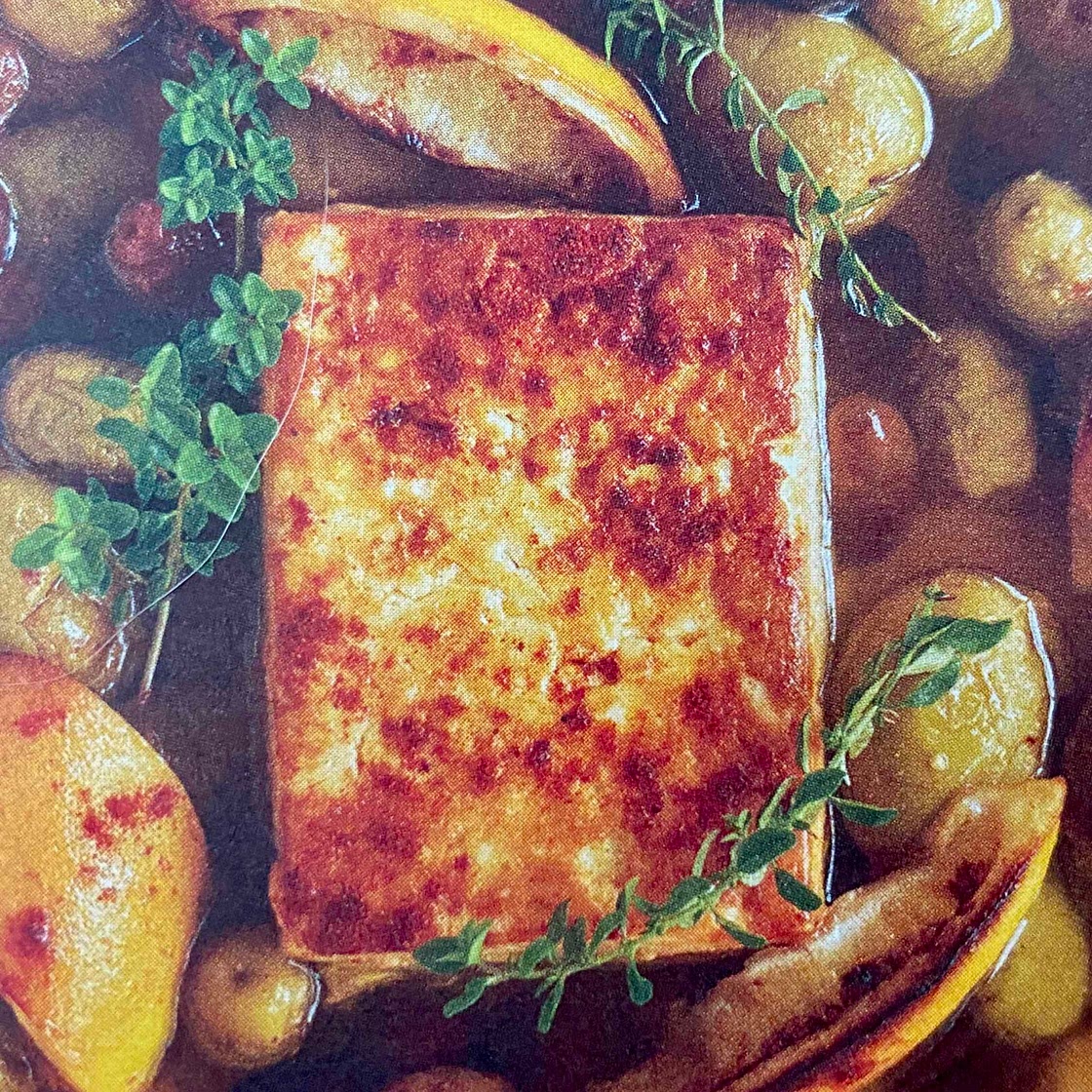 Baked feta and olives