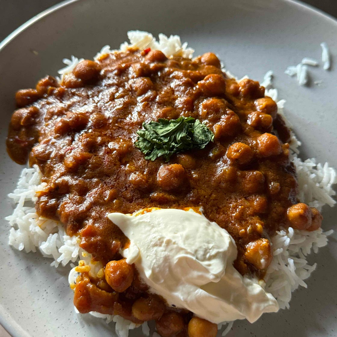 Butter chickpea curry