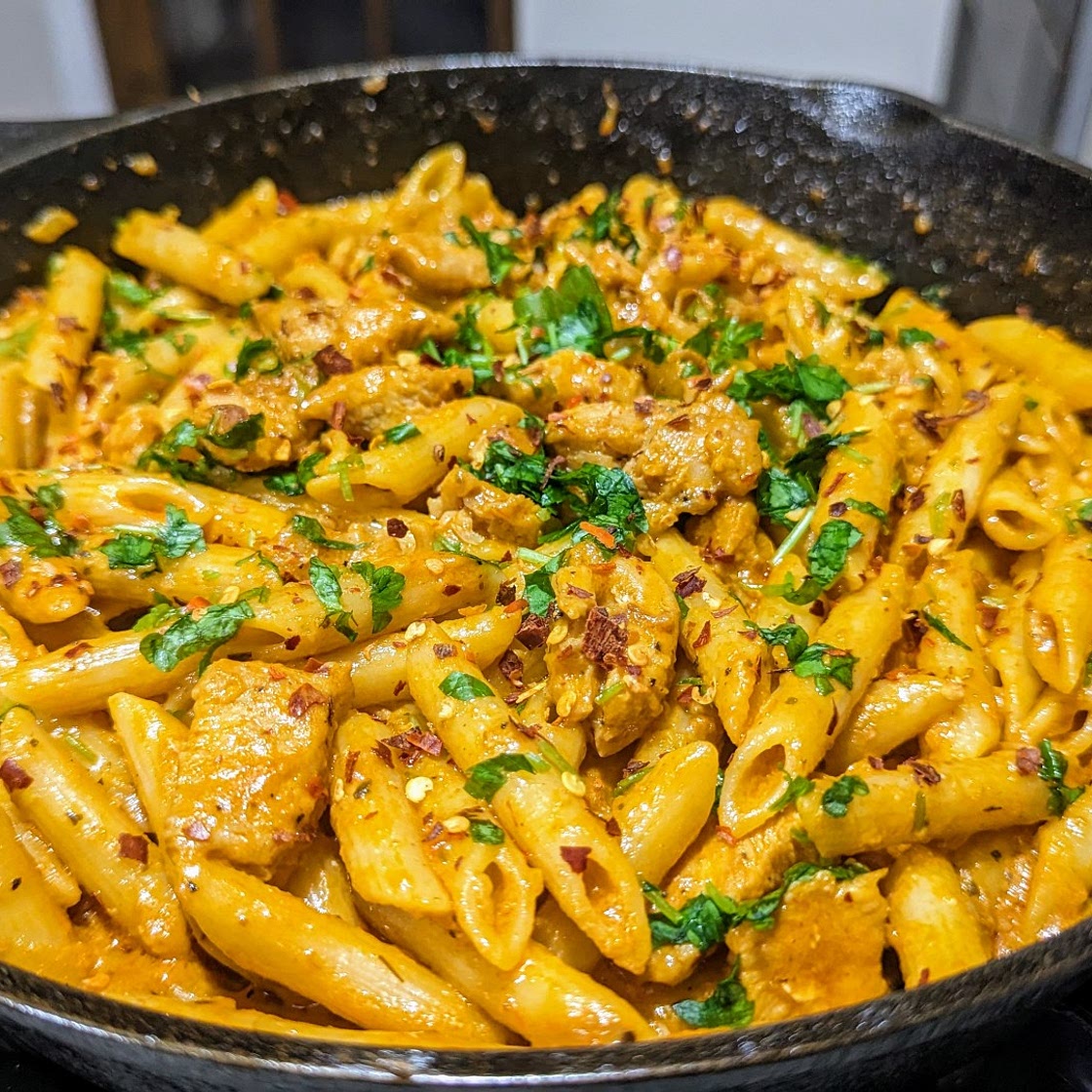 Creamy Chicken Pesto Pasta