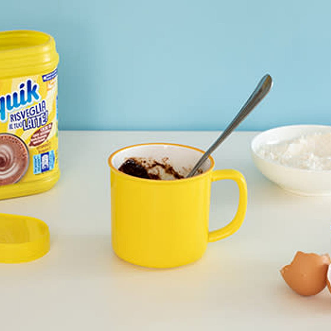 Torta in tazza al Nesquik