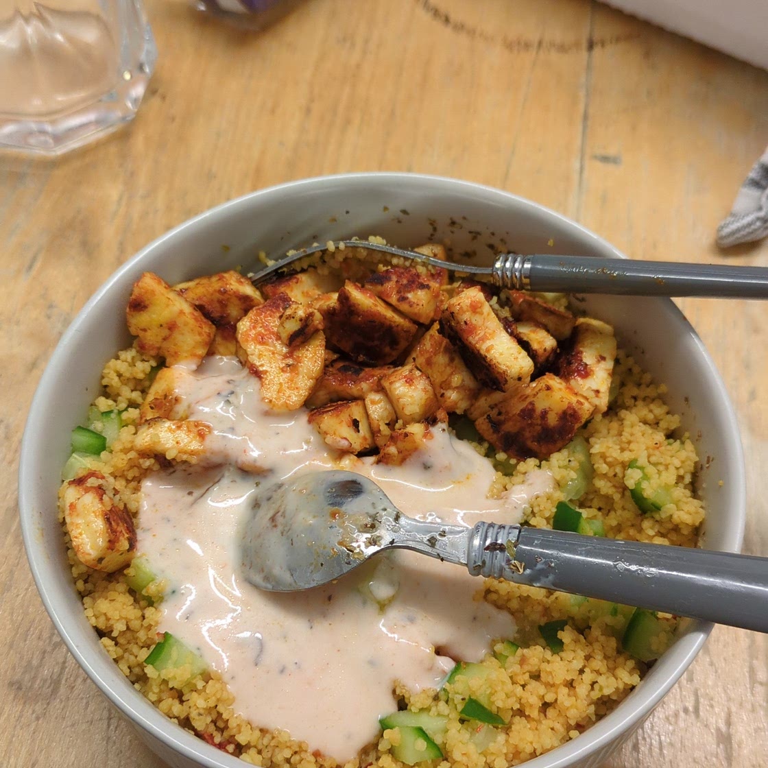 Halloumi for couscous