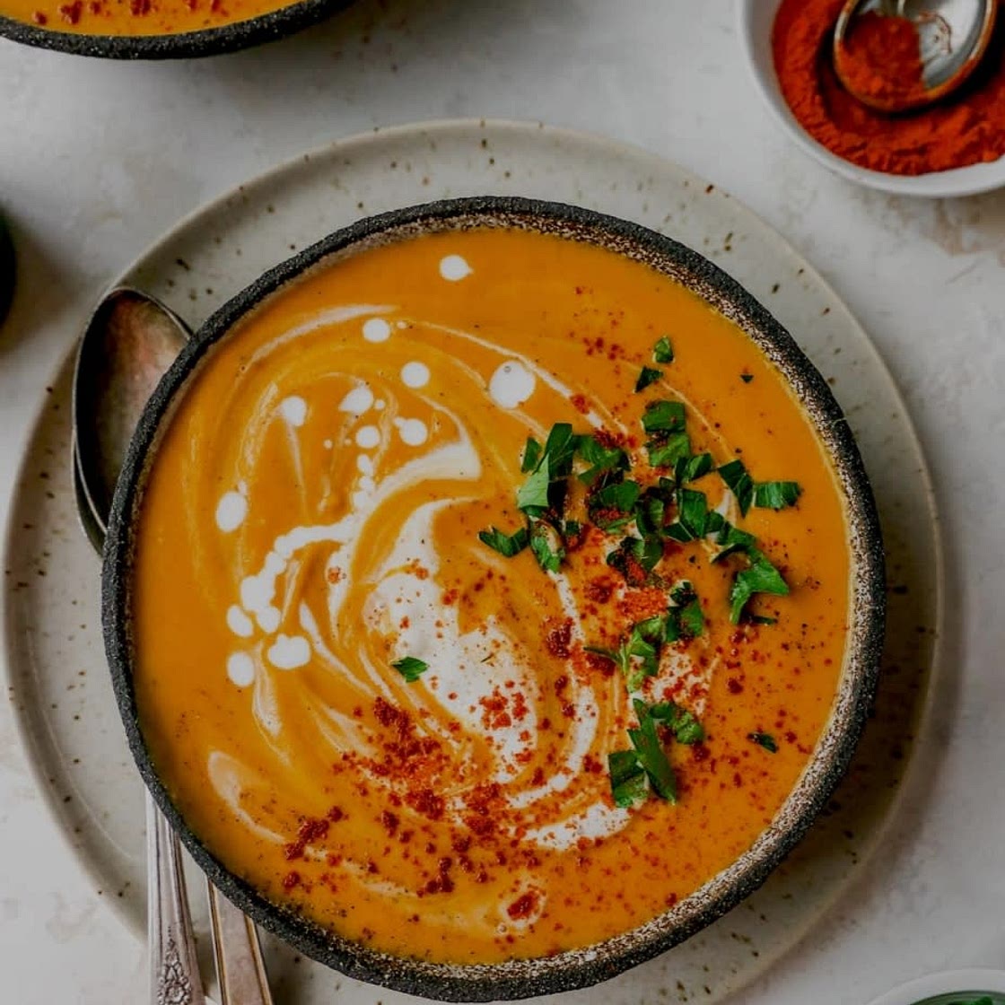 Spicy Sweet Potato Peanut Soup