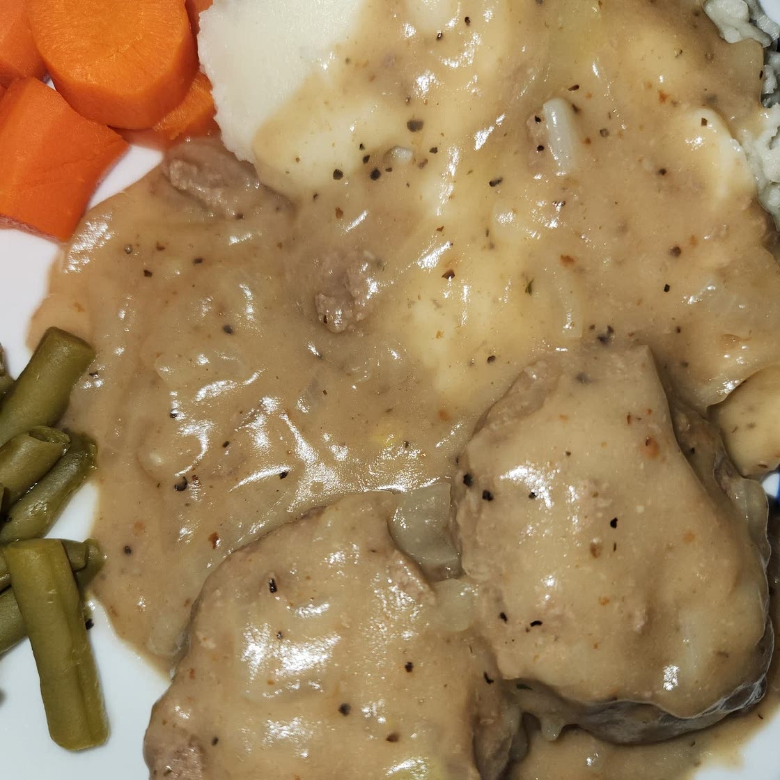 Hamburger Steak with Onion Gravy