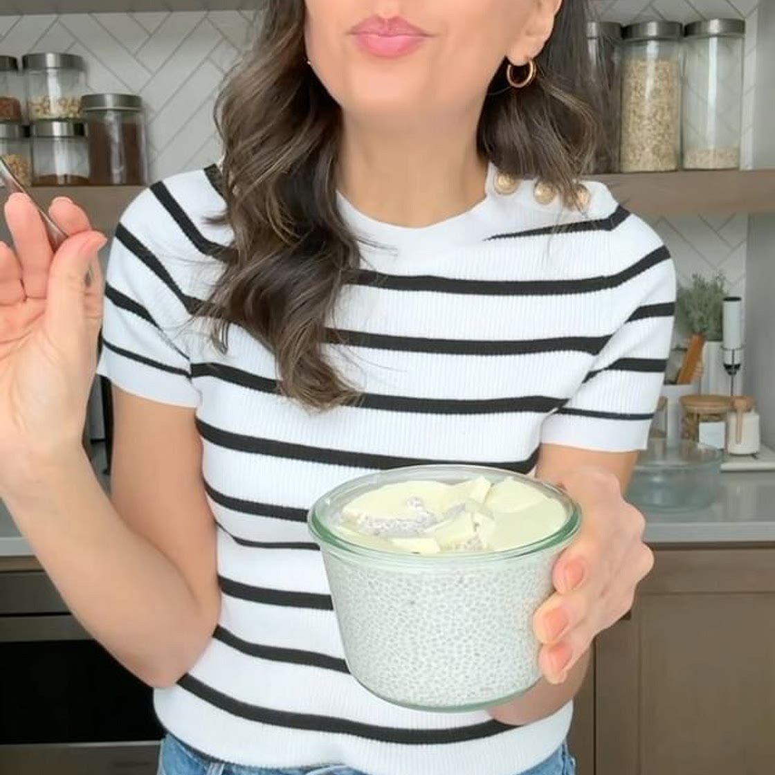 White chocolate chia pudding