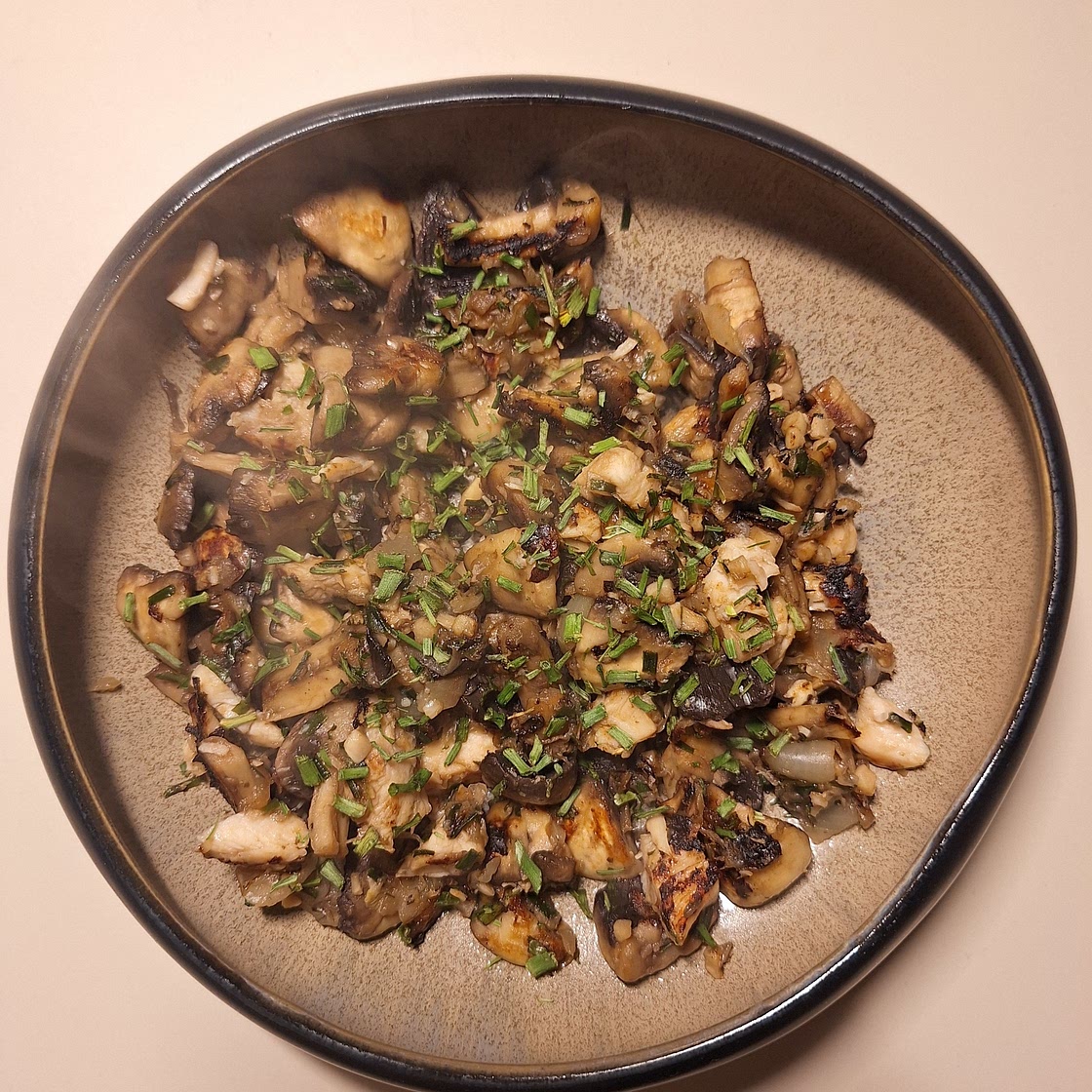 Champignons au poulet
