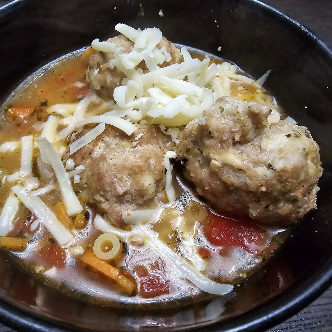 Turkey Meatball Soup {Healthy & Easy}