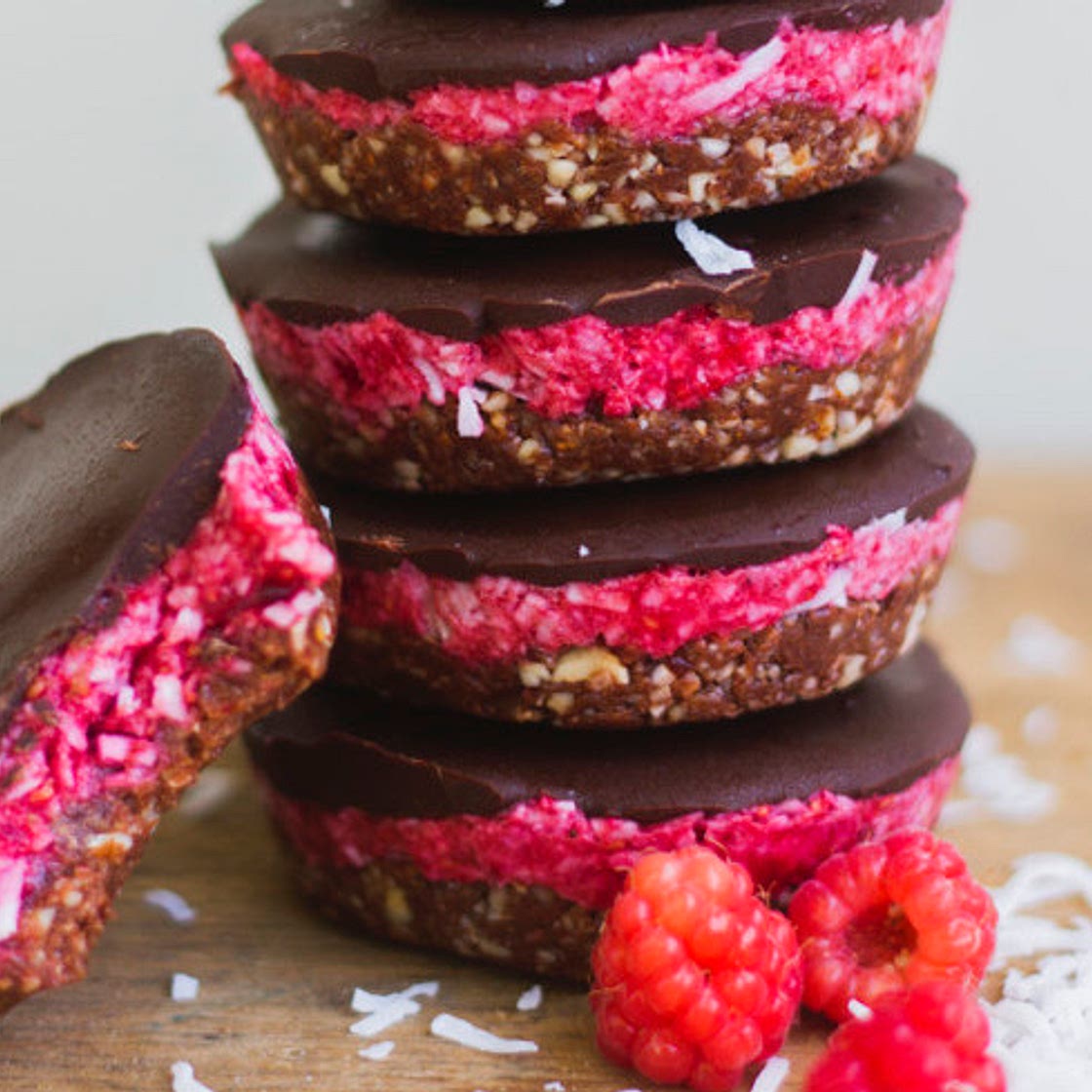 Choc Raspberry Coconut Cups - Pheebs Foods
